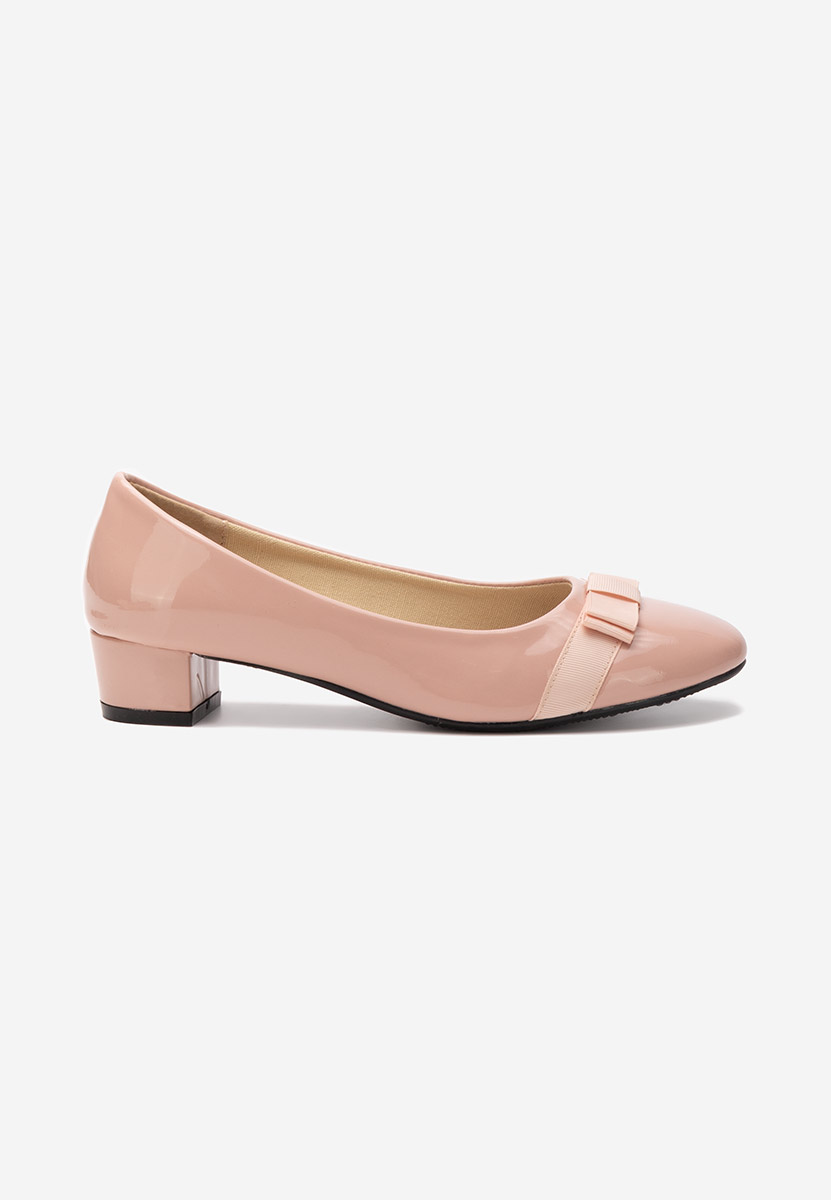 Décolleté tacco basso rosa Carasca