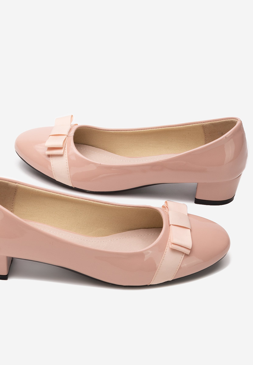 Décolleté tacco basso rosa Carasca