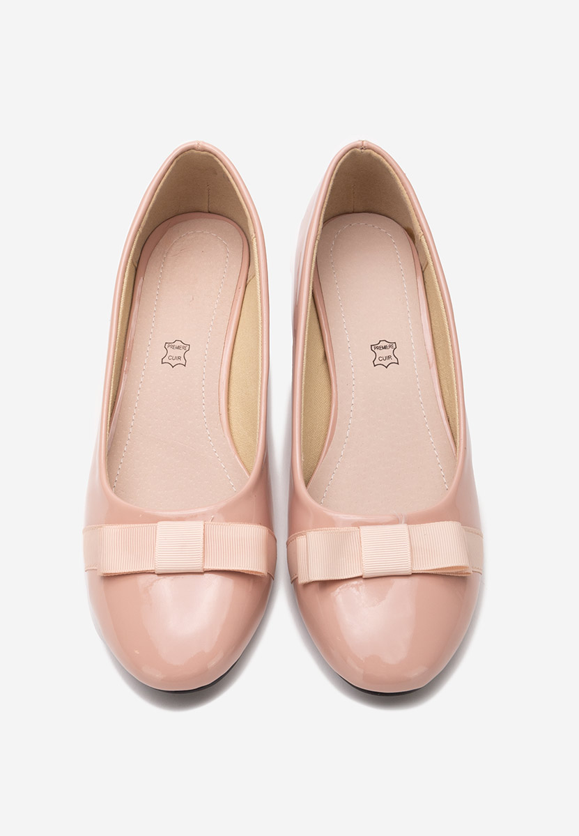 Décolleté tacco basso rosa Carasca