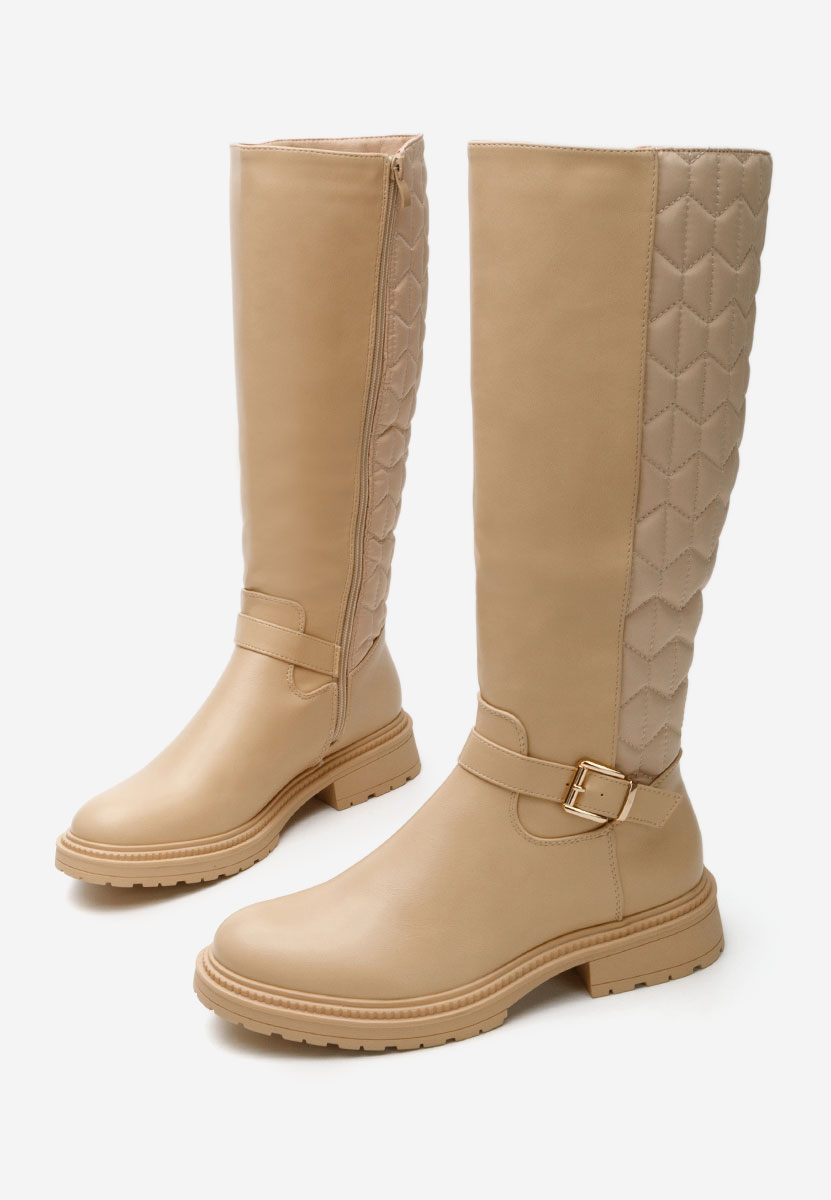 Stivali bassi donna Elfrieda beige