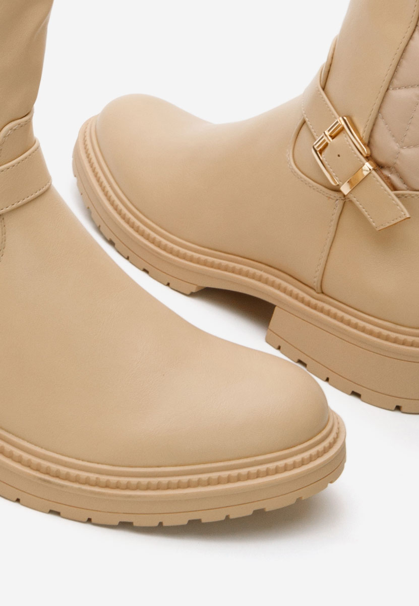 Stivali bassi donna Elfrieda beige