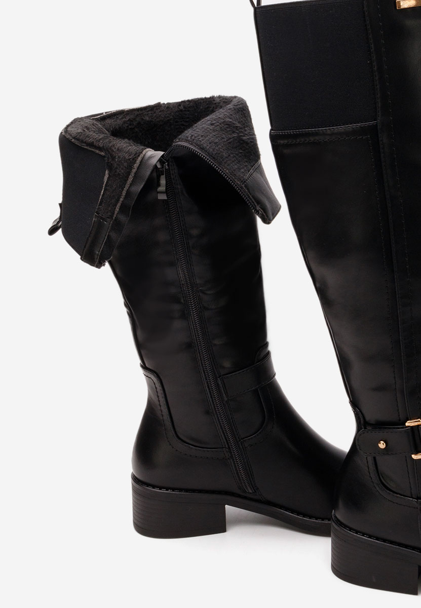 Stivali con tacco basso Eveline nero