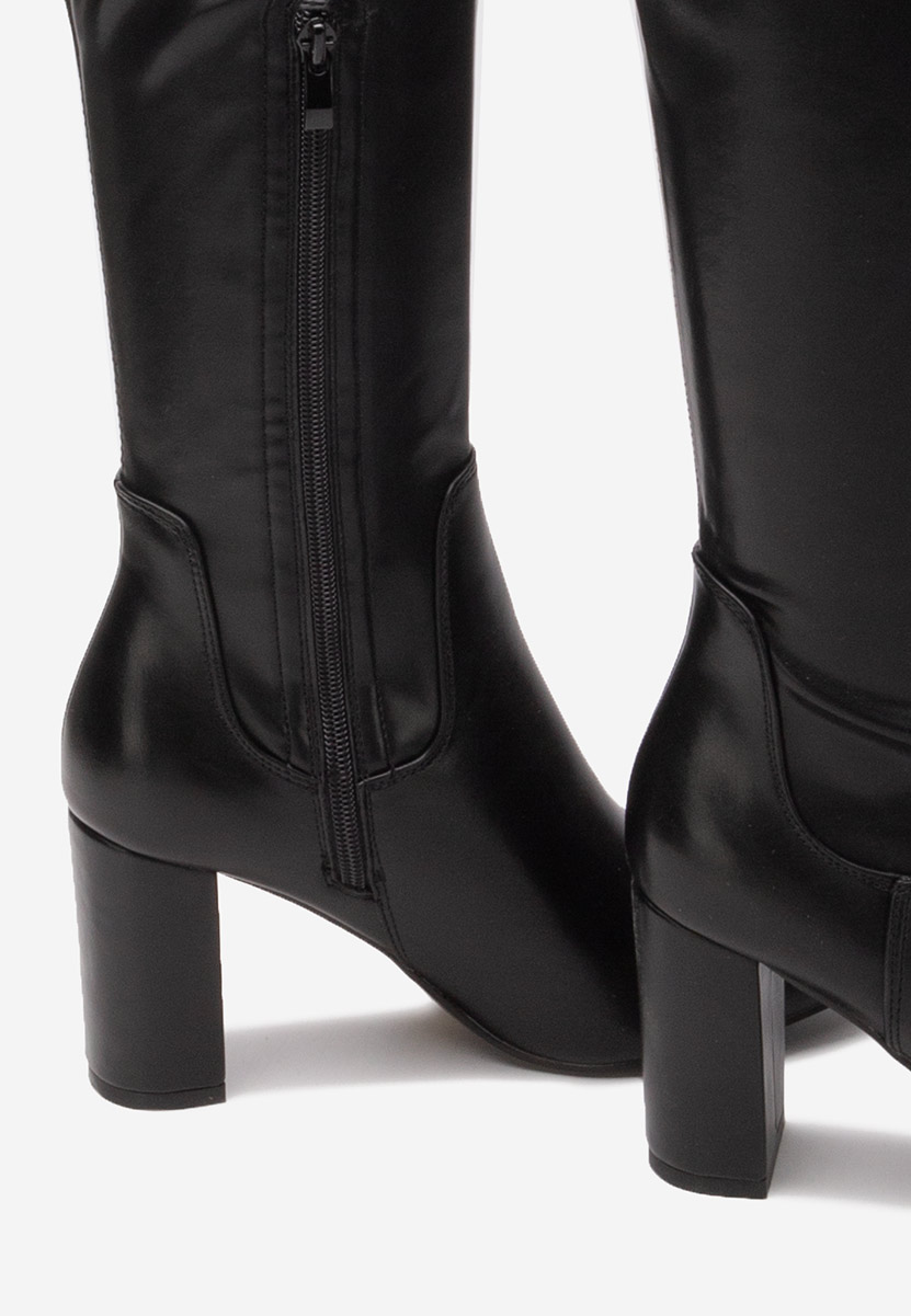 Stivali sopra il ginocchio Leilani nero