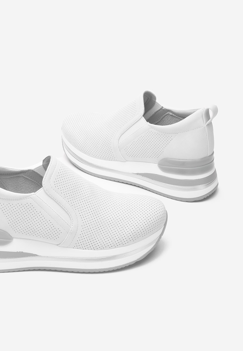 Sneakers con zeppa Reba bianchi