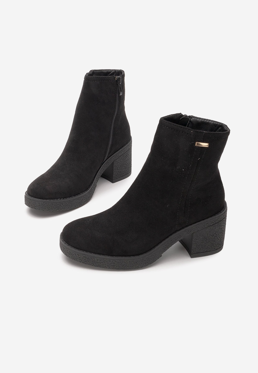 Stivaletti con tacco Mildred nero