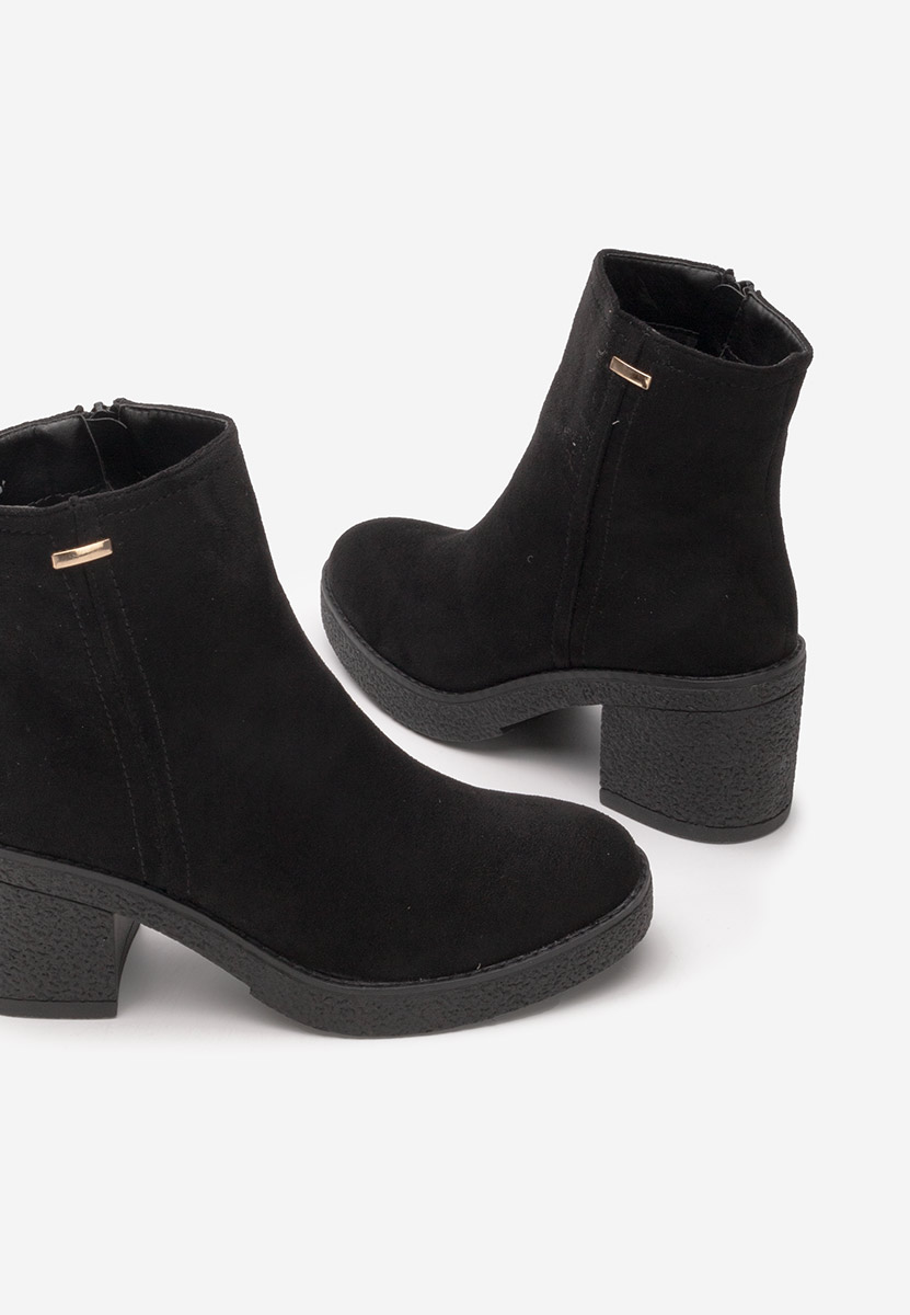 Stivaletti con tacco Mildred nero