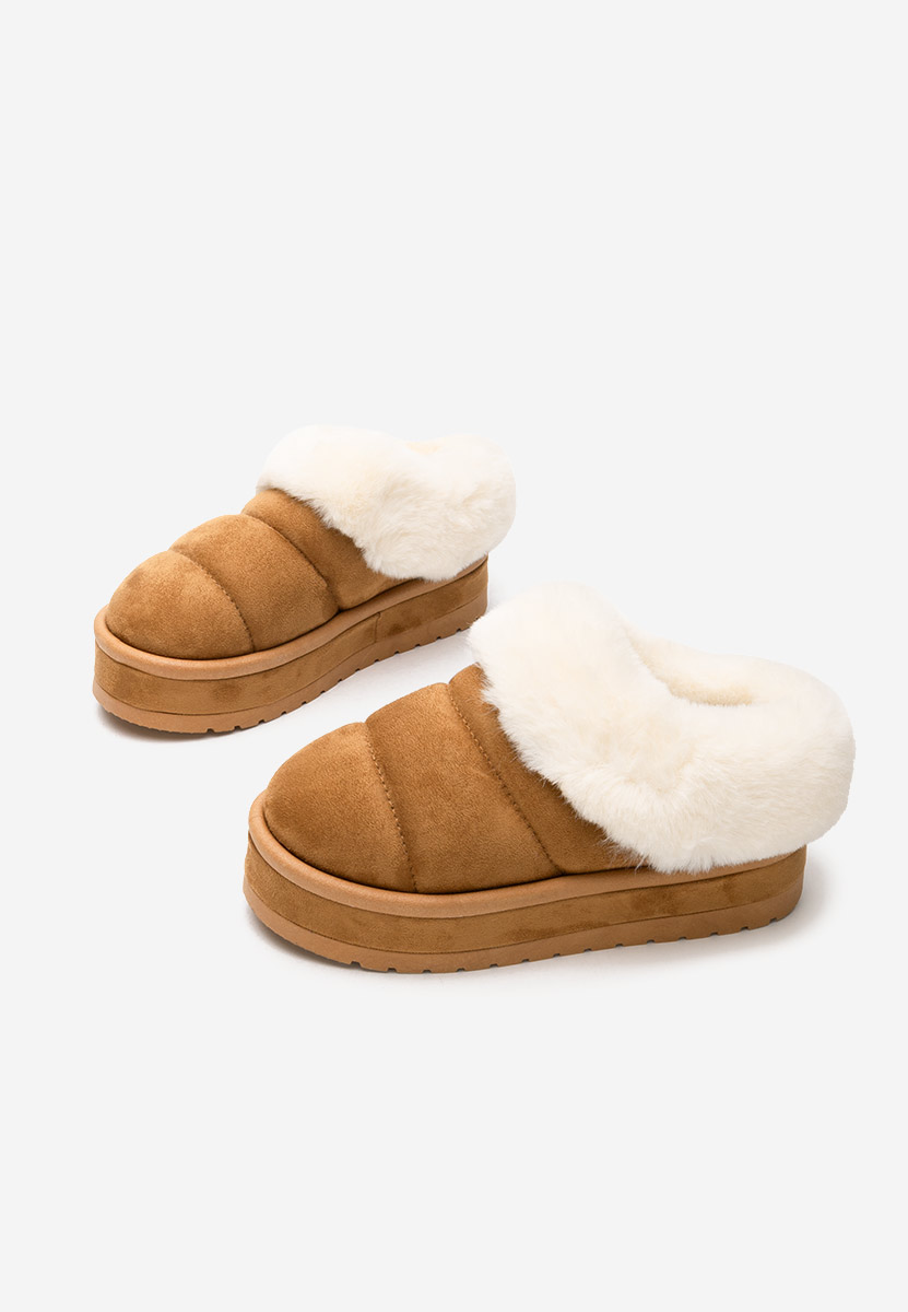 Ciabatte platform Germaine camel