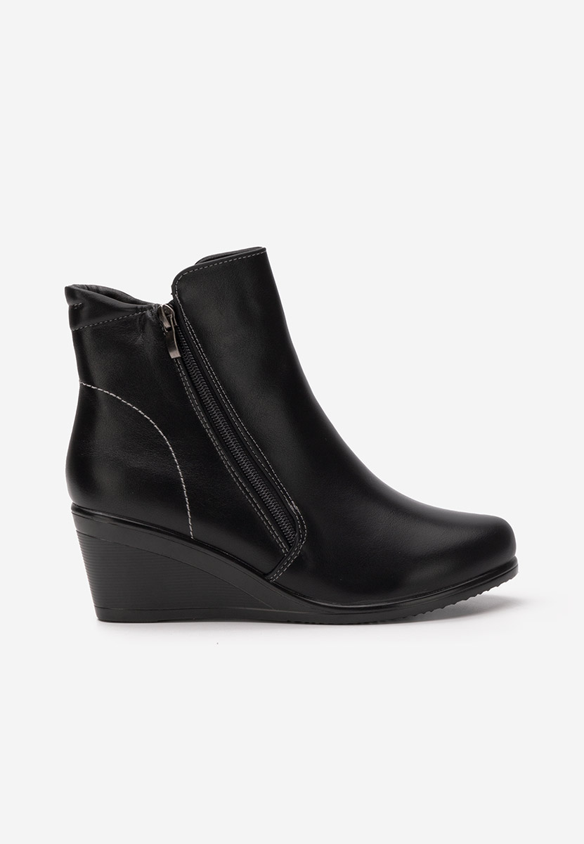 Stivaletti con zeppa Armandina nero