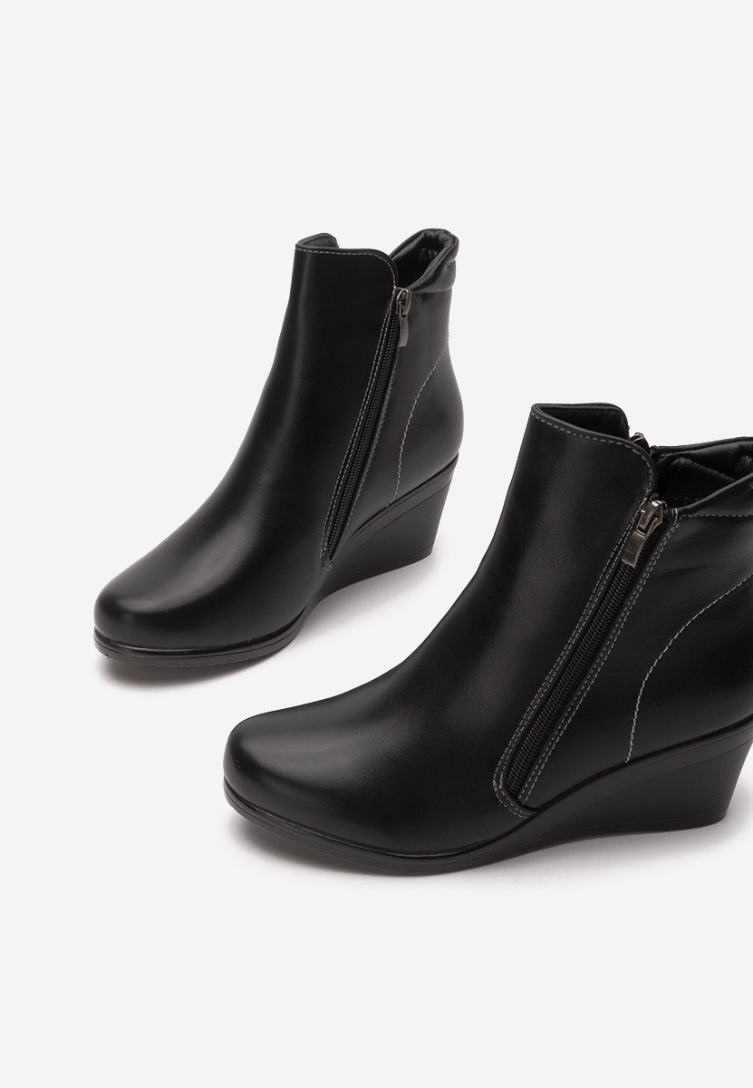 Stivaletti con zeppa Armandina nero