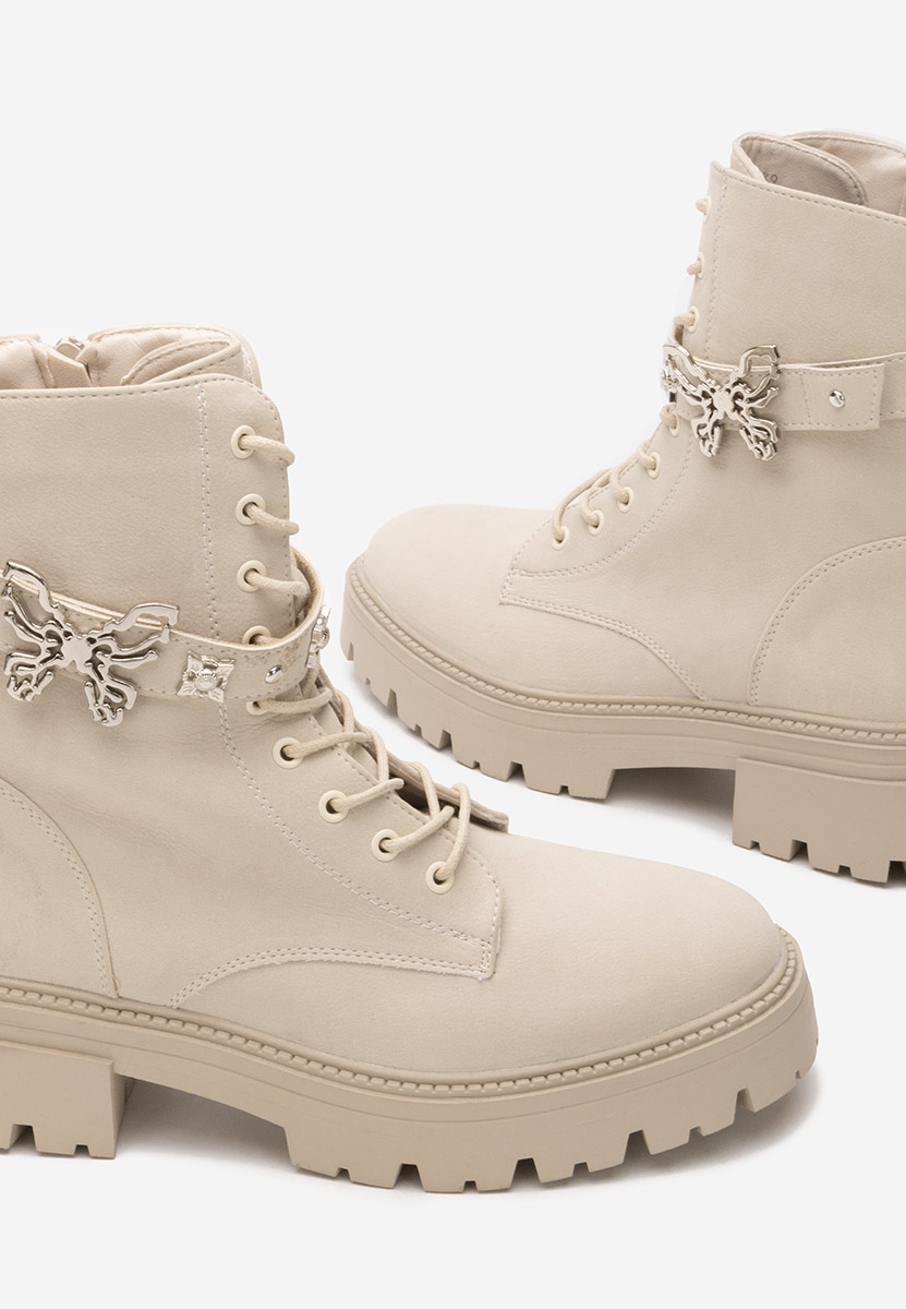 Anfibi donna Barebria beige