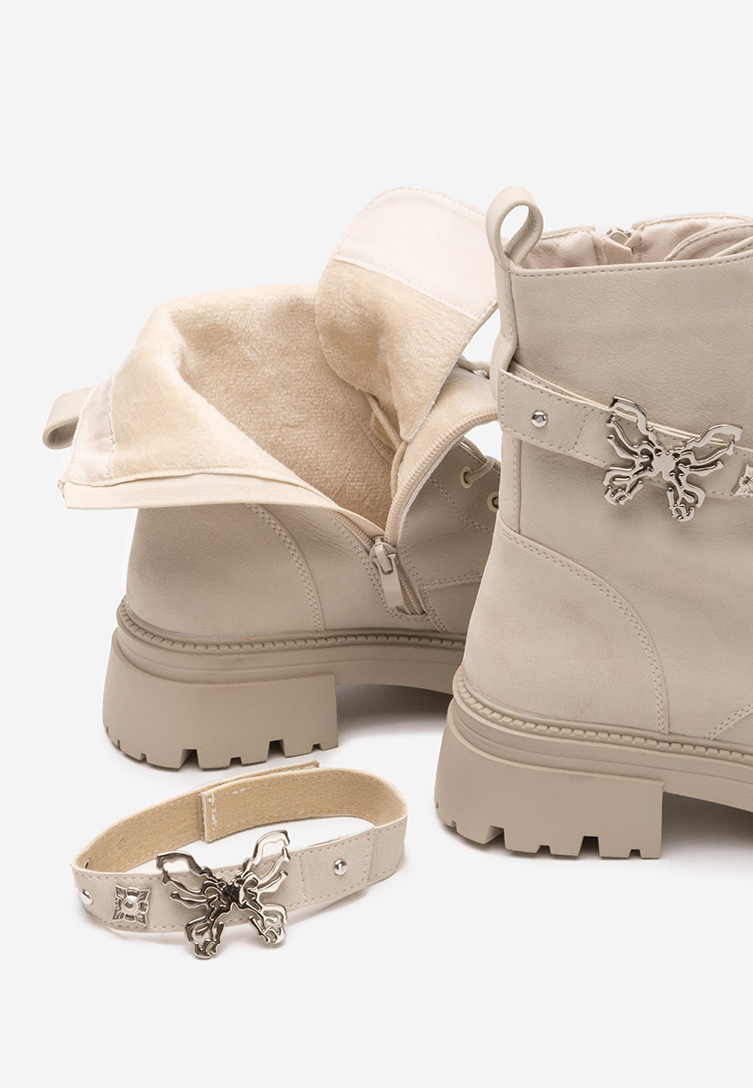 Anfibi donna Barebria beige