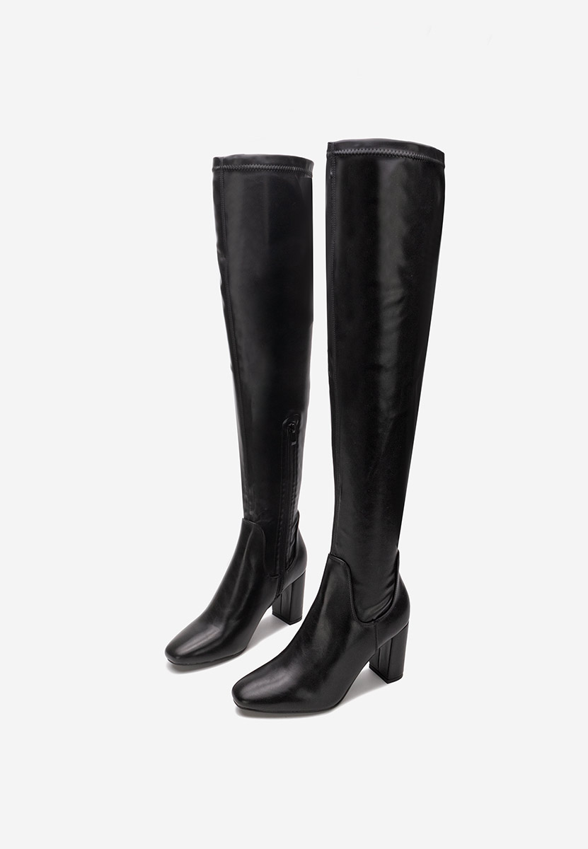 Stivali sopra il ginocchio Leilani nero