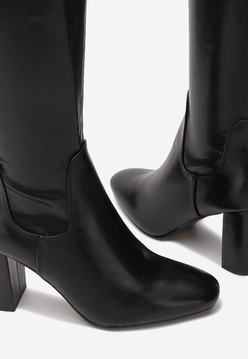 Stivali sopra il ginocchio Leilani nero