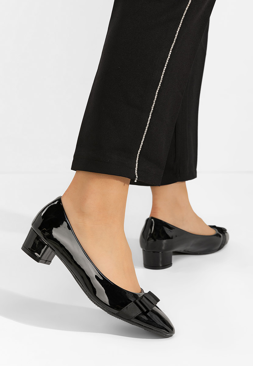 Décolleté tacco basso Carasca nero