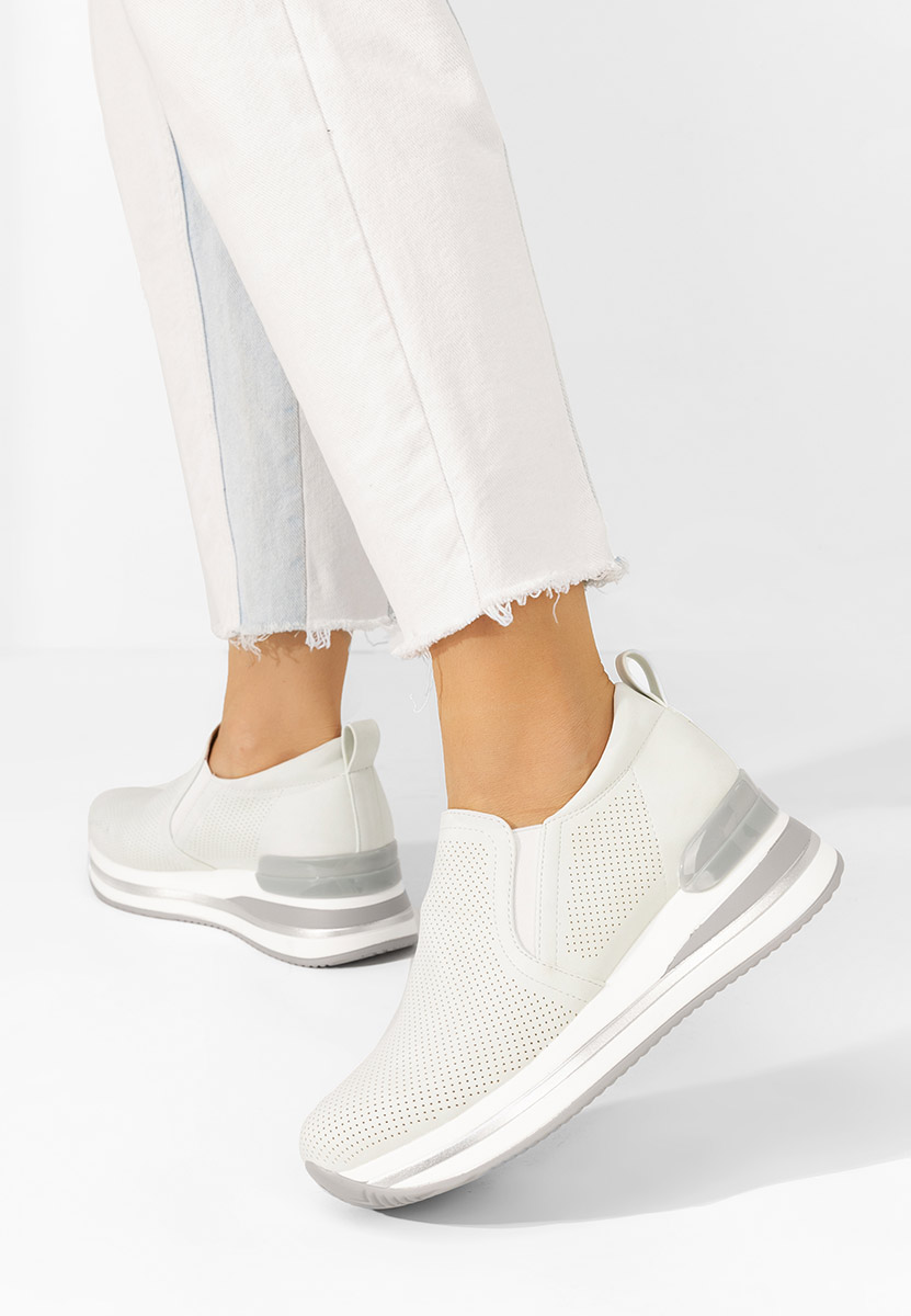 Sneakers con zeppa Reba bianchi