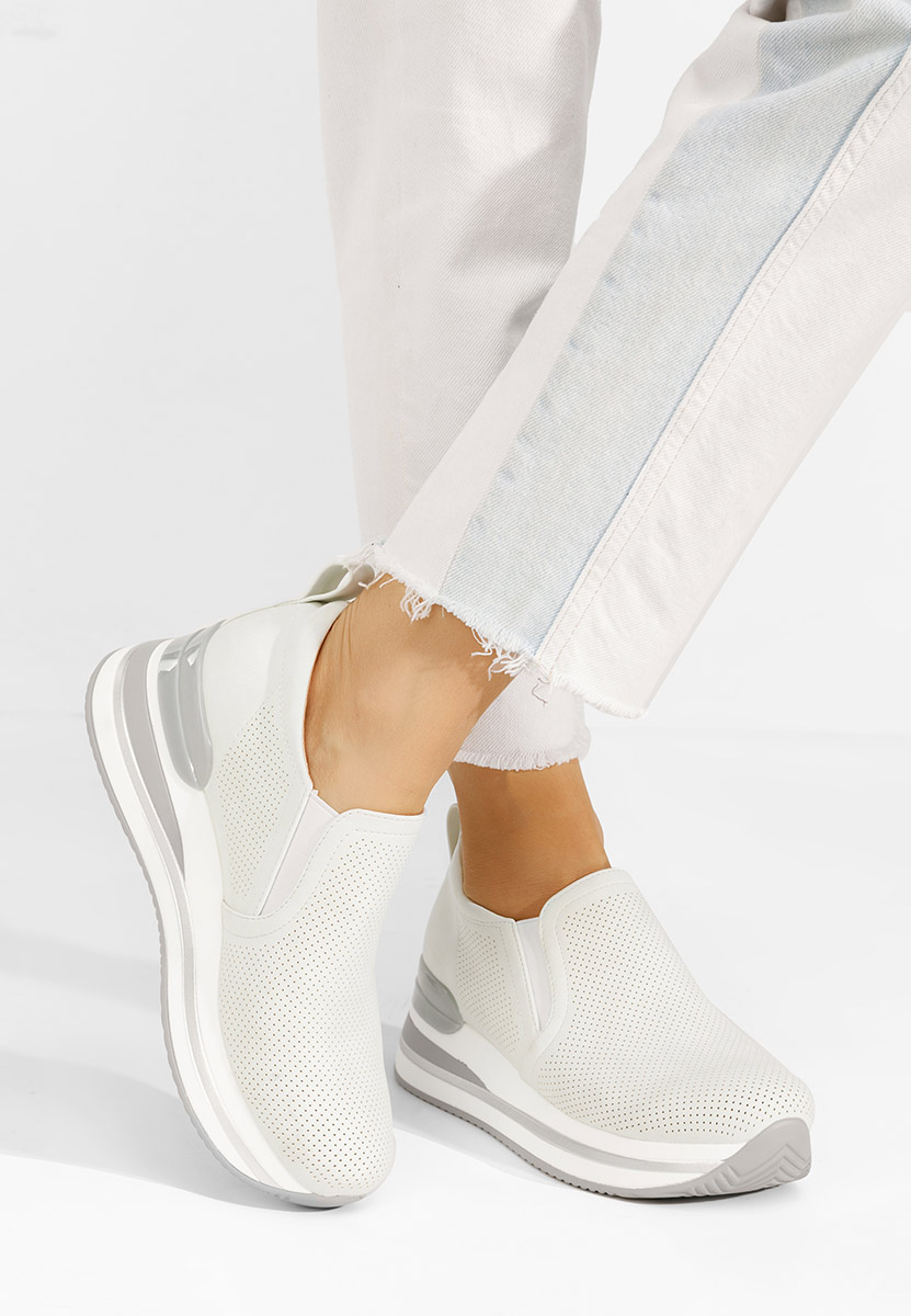 Sneakers con zeppa Reba bianchi