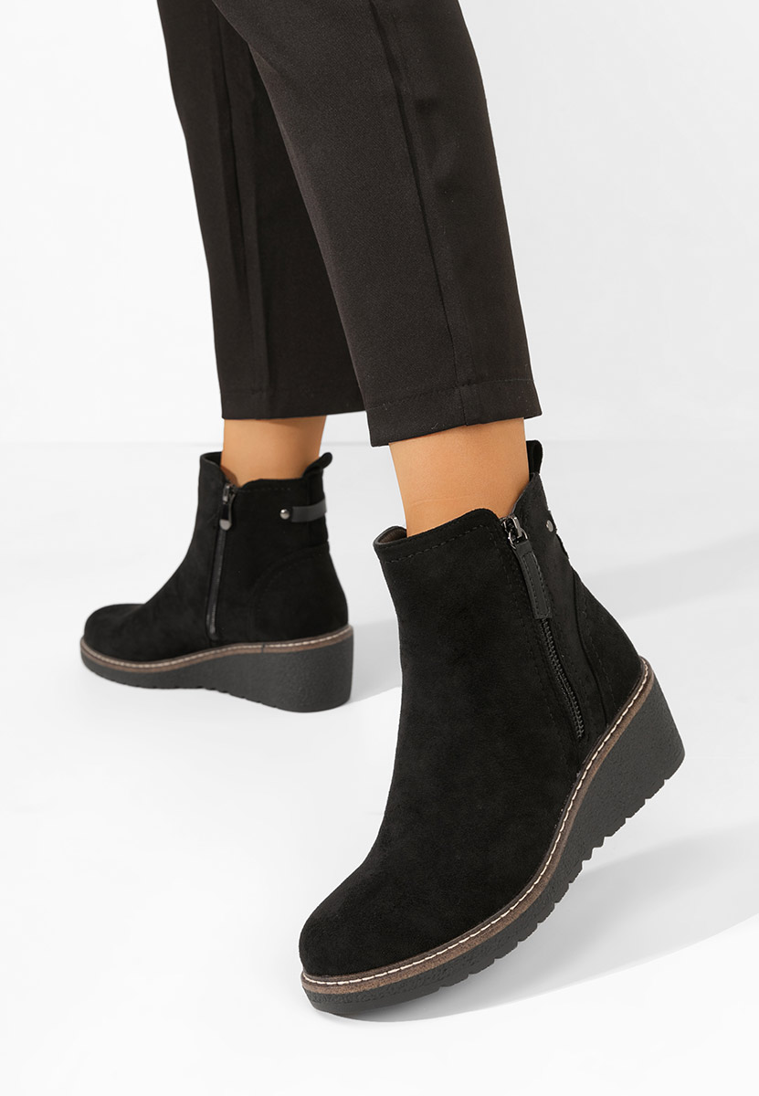 Stivaletti con plateau Diandria nero