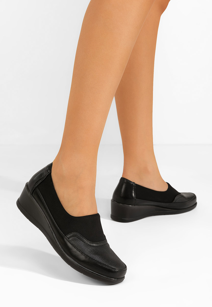 Scarpe con zeppa Pearline nero