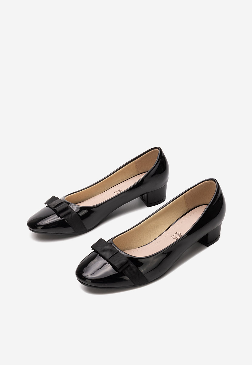 Décolleté tacco basso Carasca nero