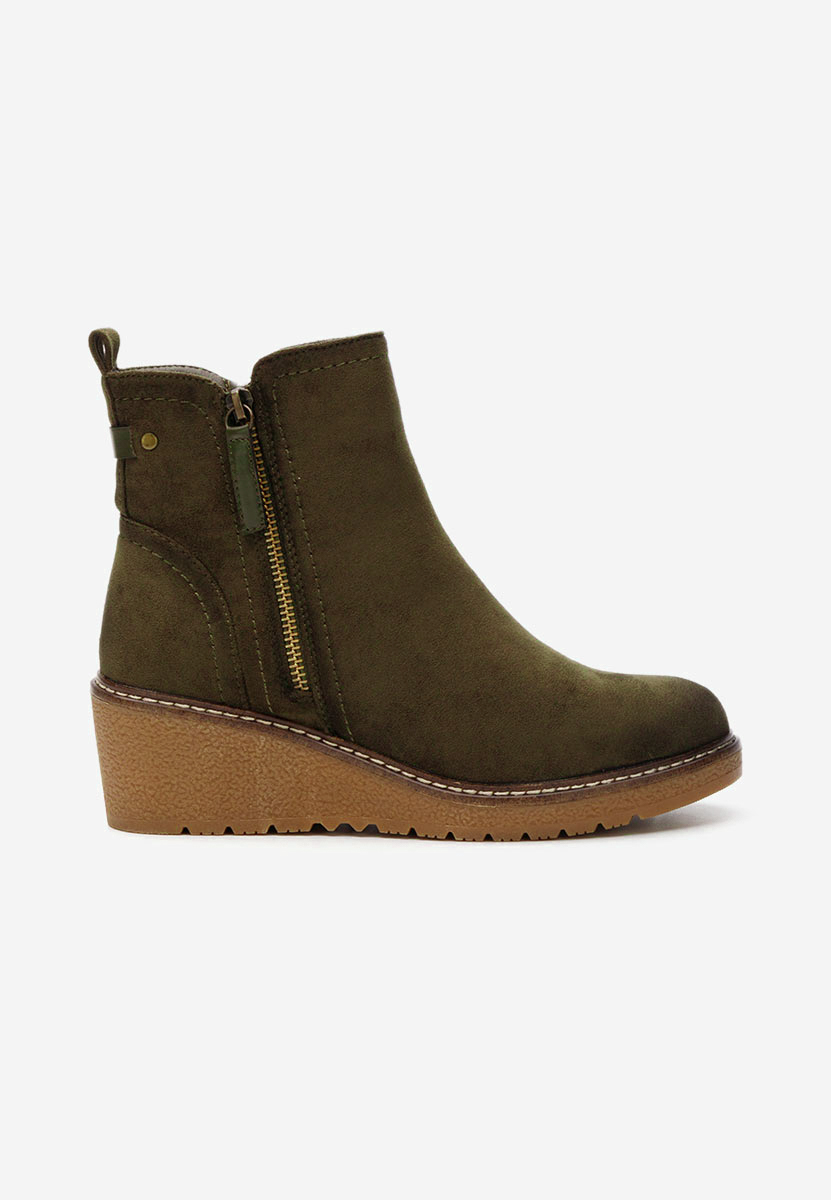 Stivaletti con plateau Diandria cachi
