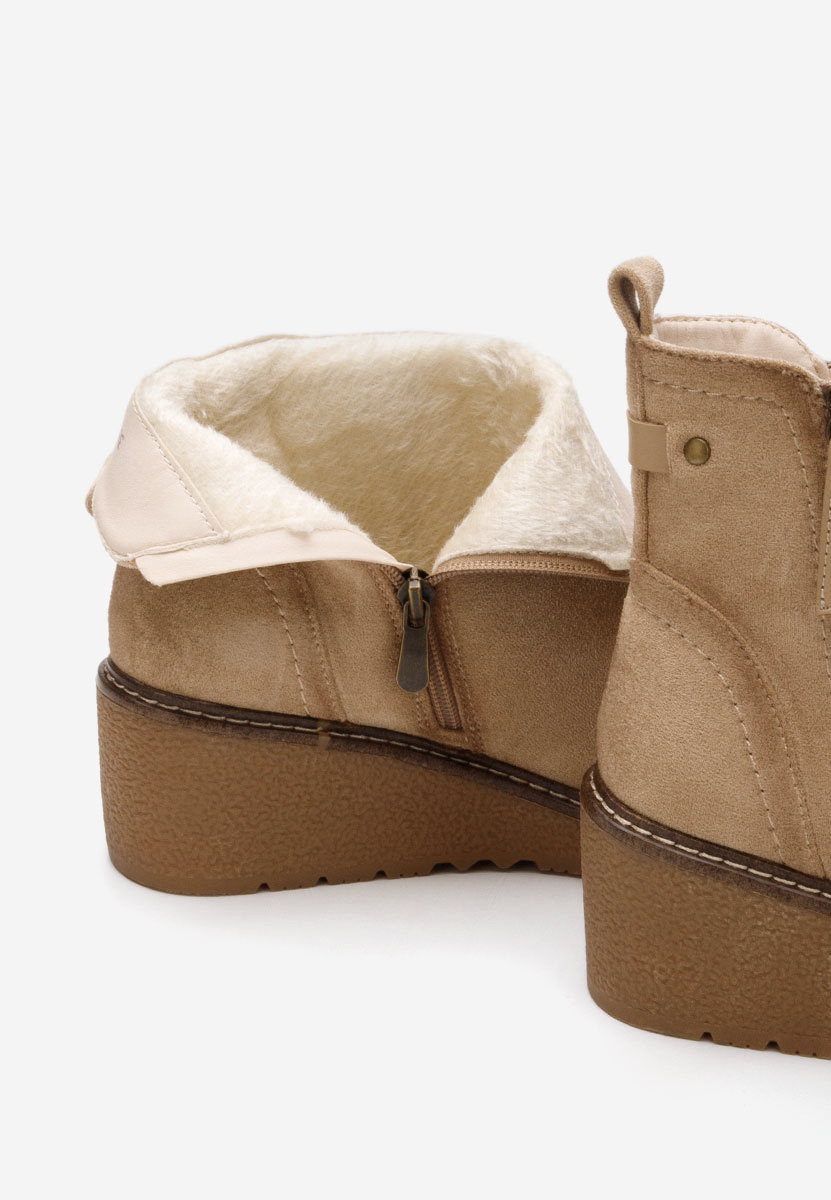 Stivaletti con plateau Diandria beige