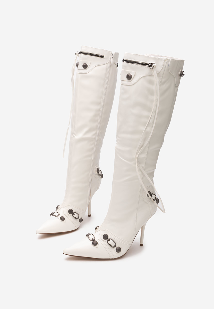 Stivali tacco a spillo Supreme Bianchi