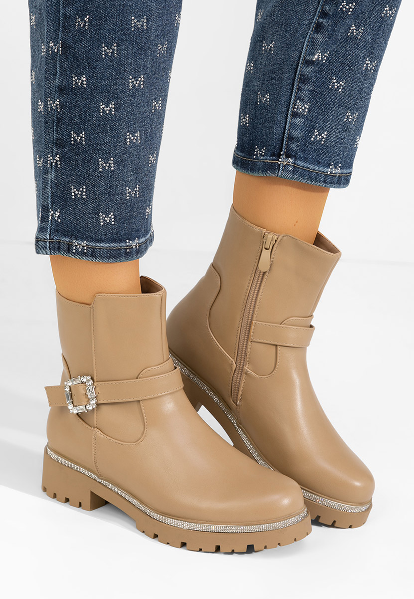 Stivaletti donna Isobelle cachi