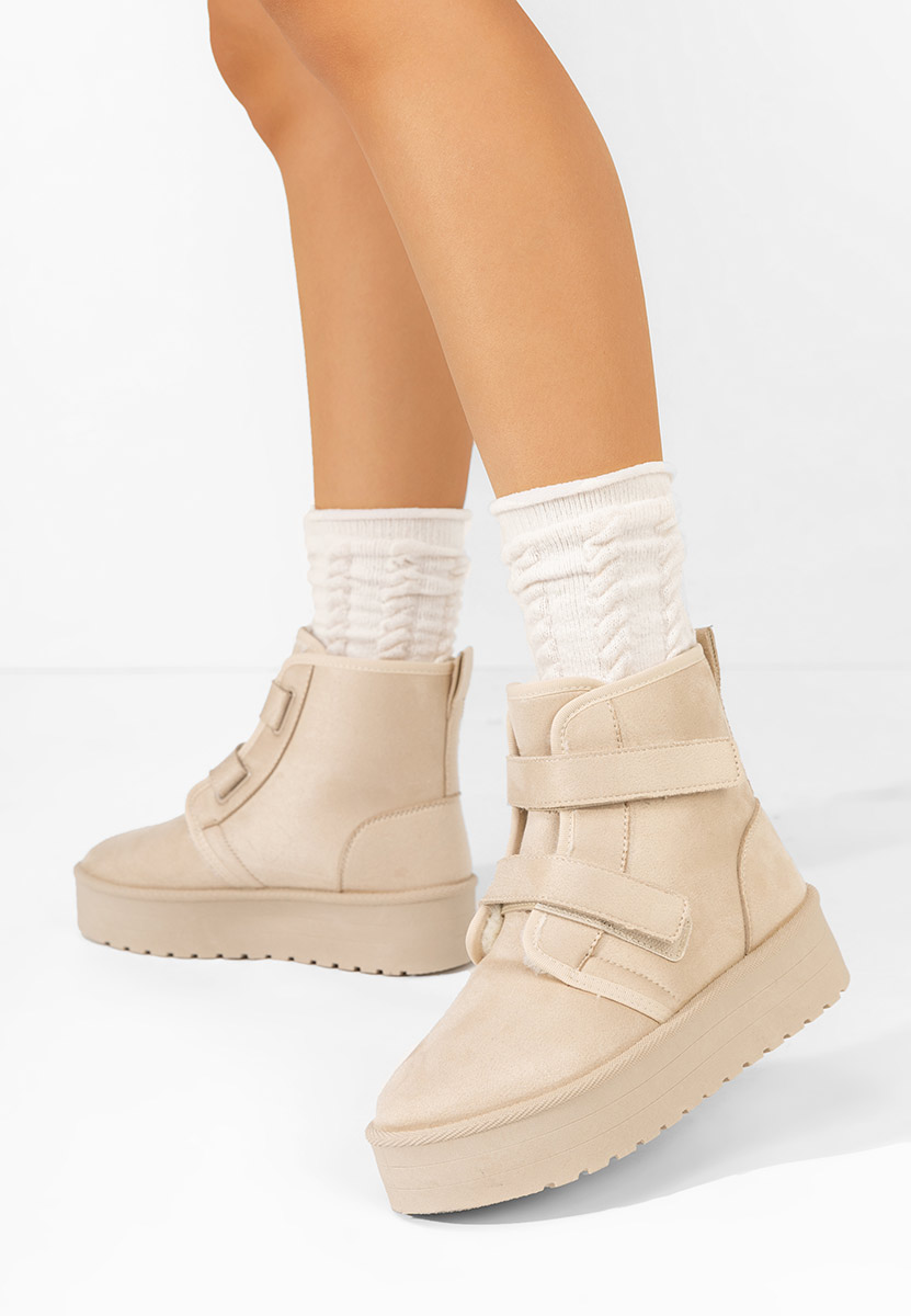 Stivaletti con plateau Dagmar beige