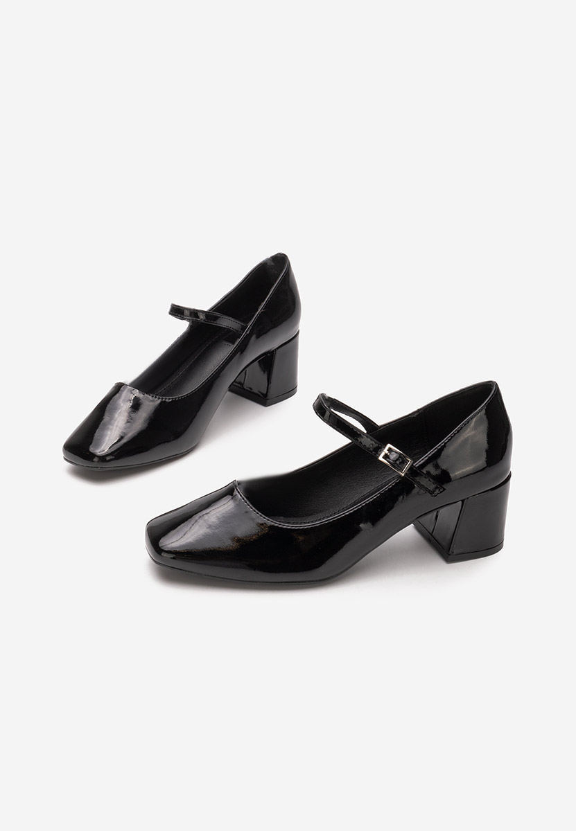Décolleté tacco largo Erosa V4 nero