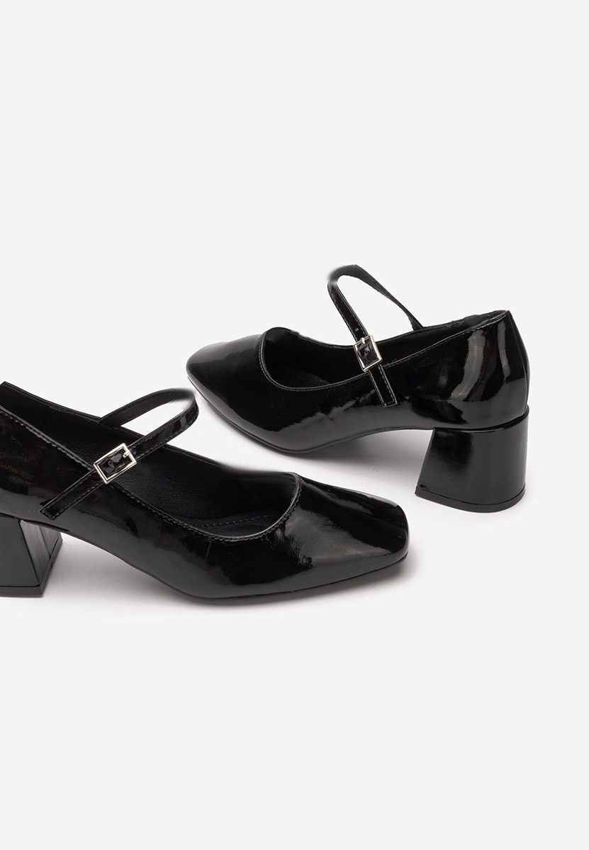 Décolleté tacco largo Erosa V4 nero