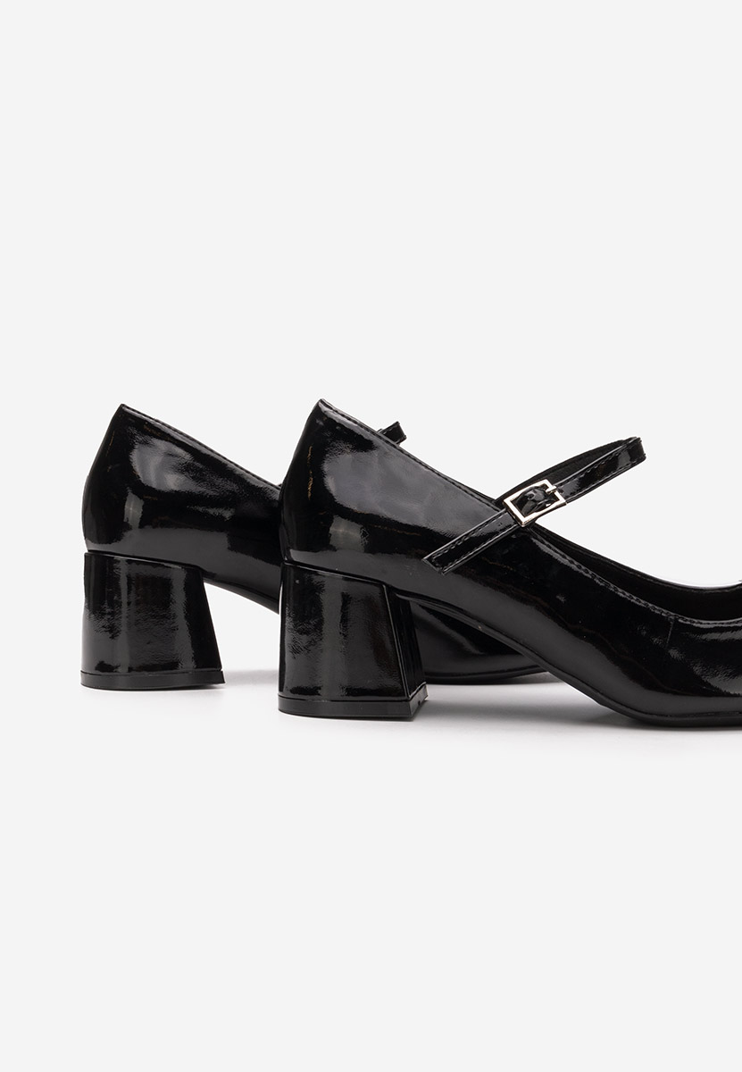 Décolleté tacco largo Erosa V4 nero