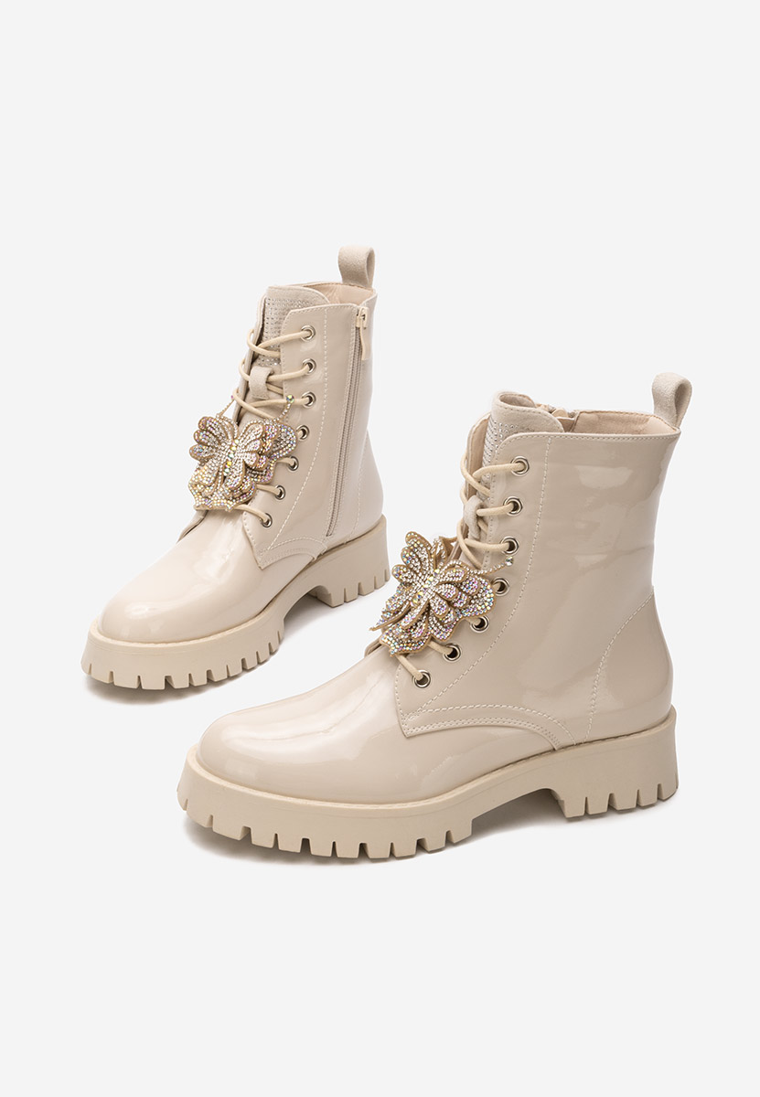 Scarponcini donna Claudine beige