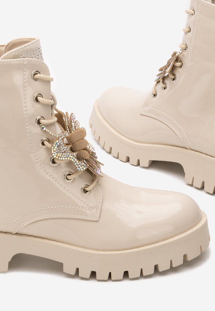 Scarponcini donna Claudine beige