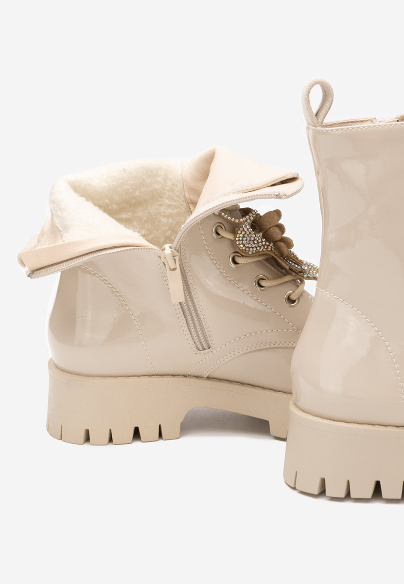 Scarponcini donna Claudine beige