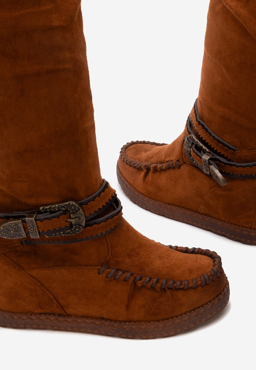 Stivali zeppa interna camel Caizia V2