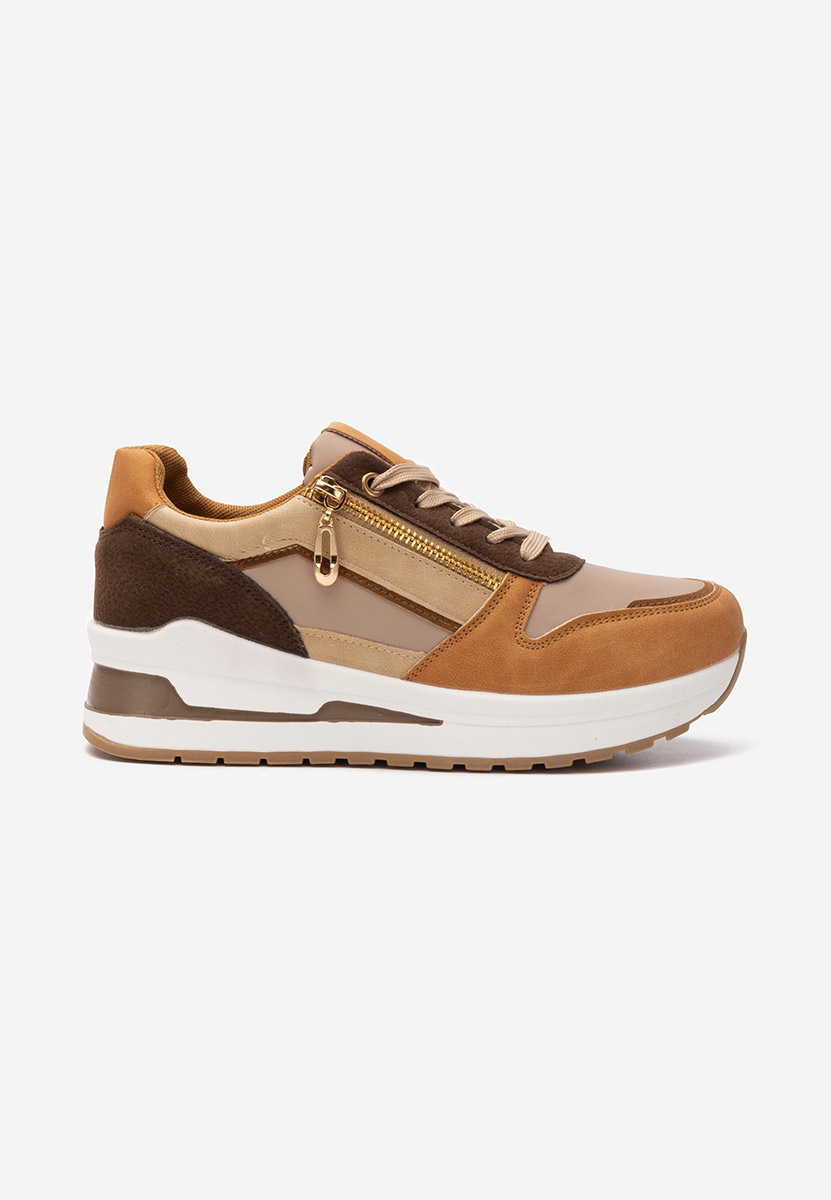 Sneakers con zeppa Katinda camel