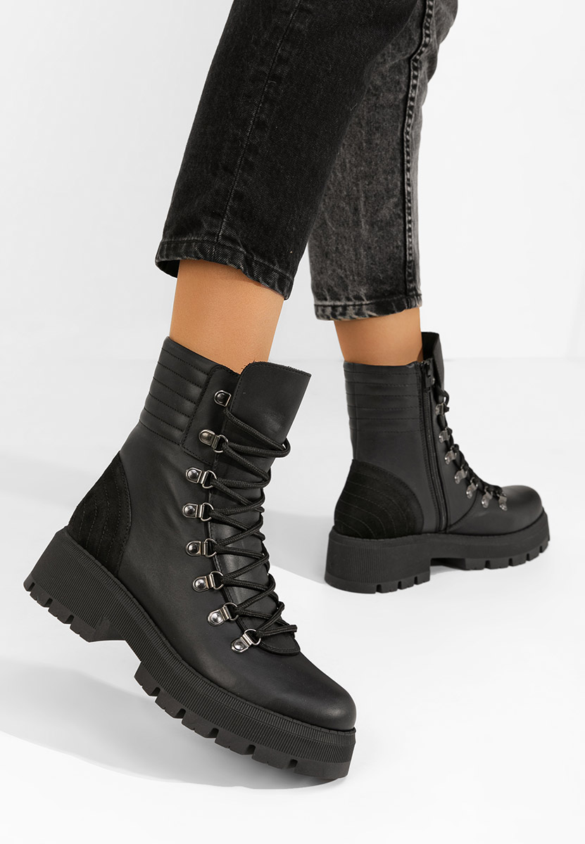 Anfibi donna pelle Shela nero