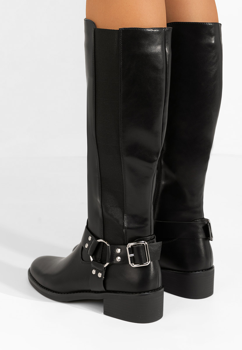 Stivali con tacco basso Mellissa nero