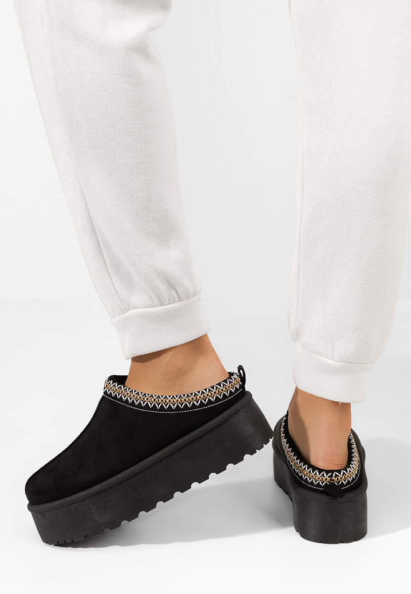 Zoccoli con zeppa Comfy nero