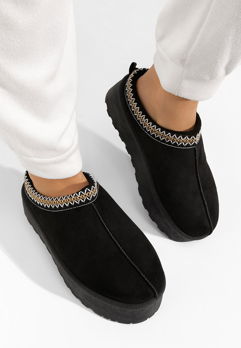 Zoccoli con zeppa Comfy nero