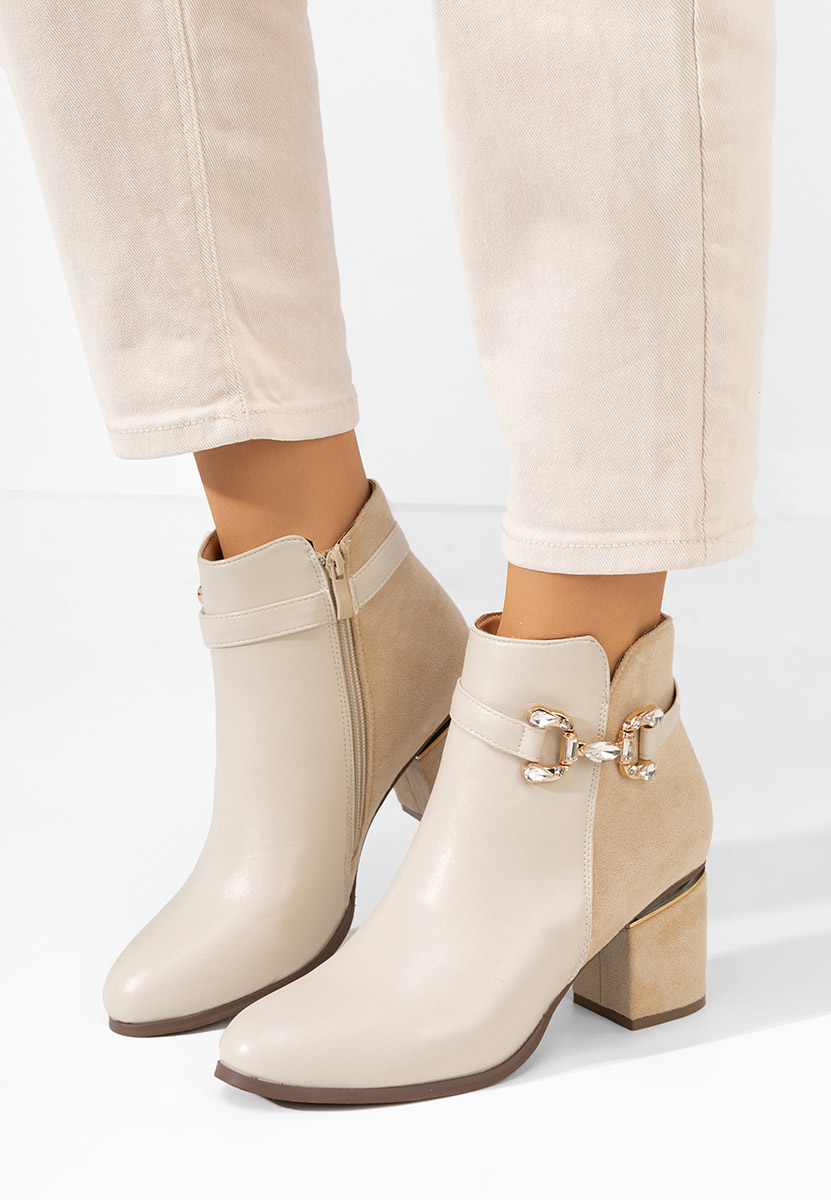 Tronchetti donna eleganti Safa beige