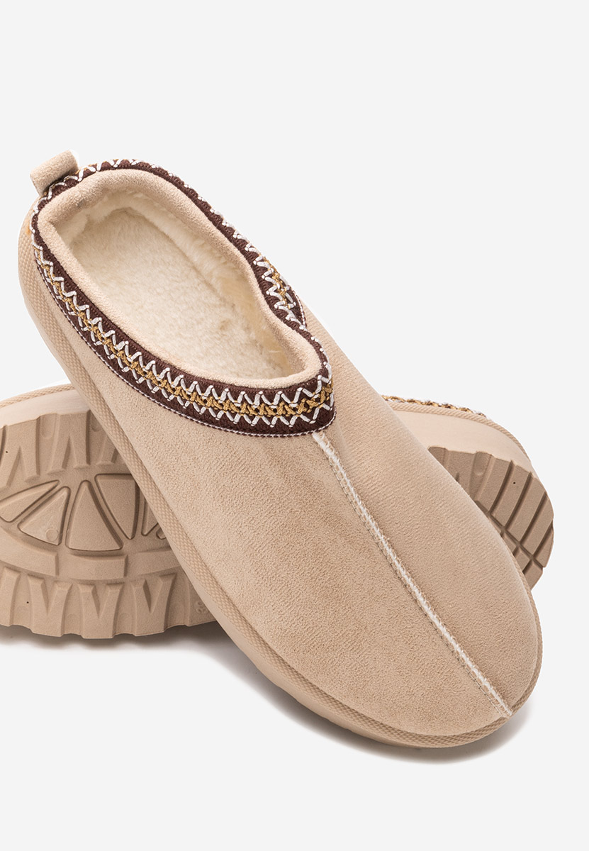 Zoccoli con zeppa Comfy beige