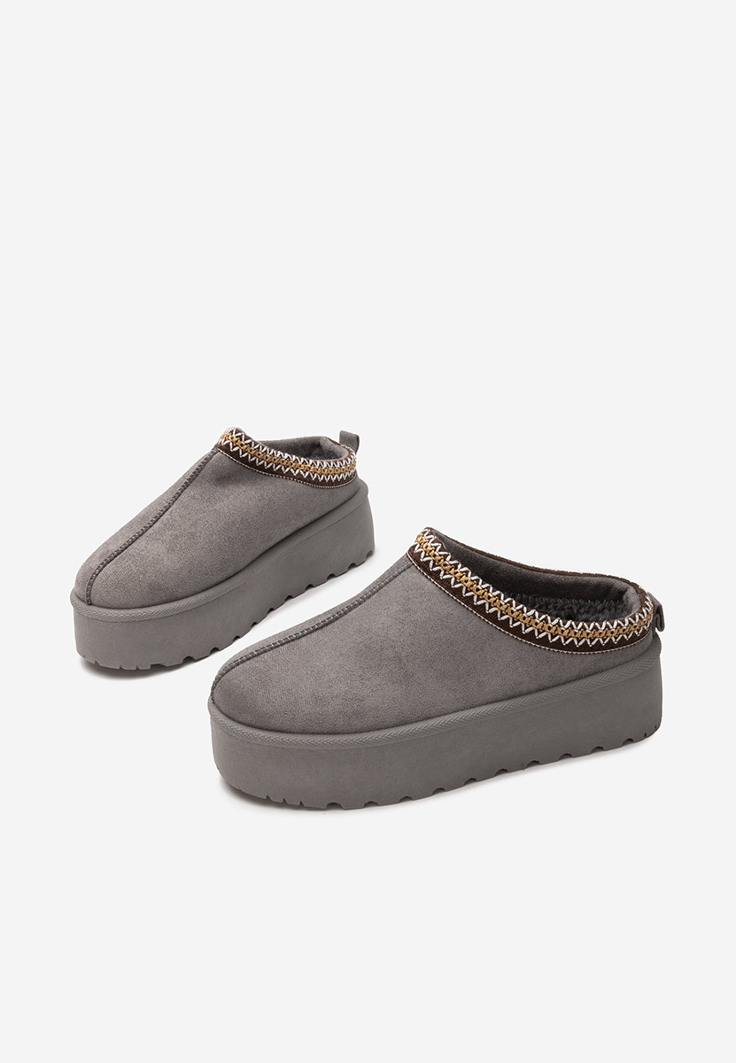 Ciabatte platform Comfy grigio