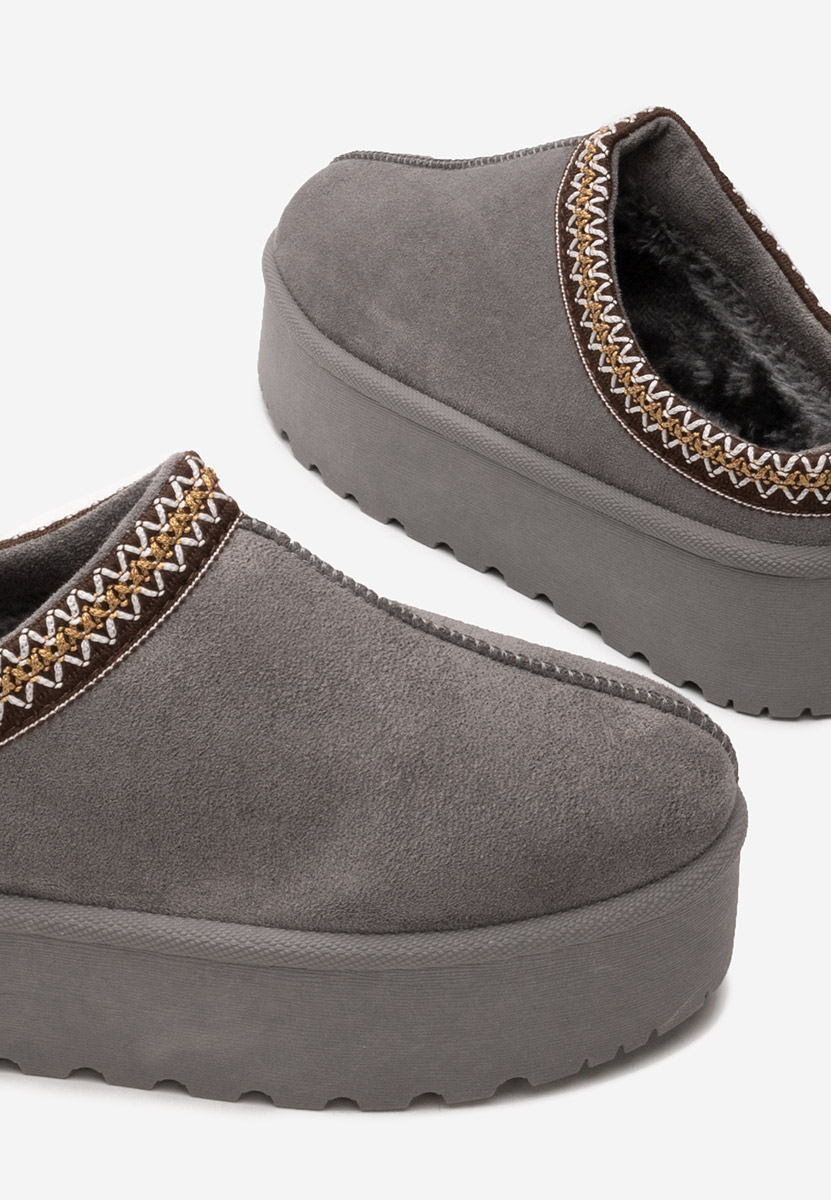 Ciabatte platform Comfy grigio