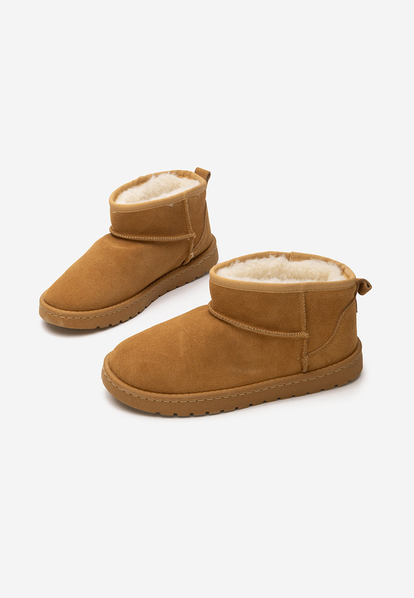 Stivaletti in pelle Annisia camel