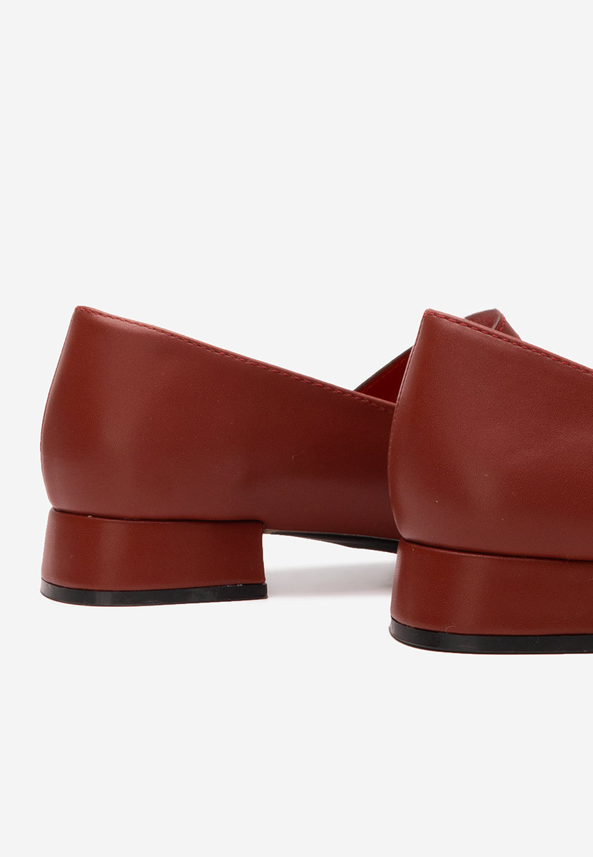 Décolleté tacco basso Jenelle rosso