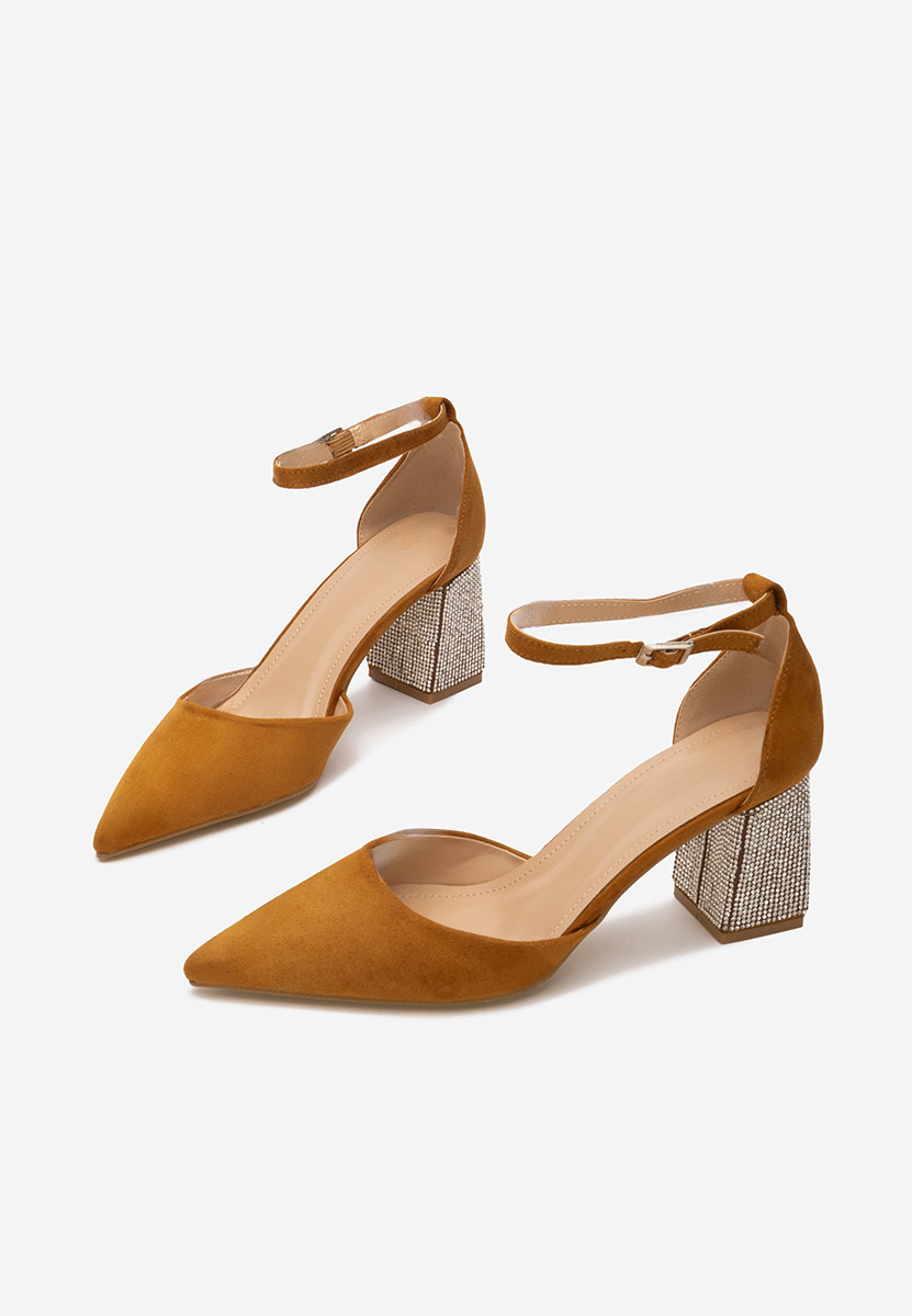 Décolleté tacco largo Ivette camel