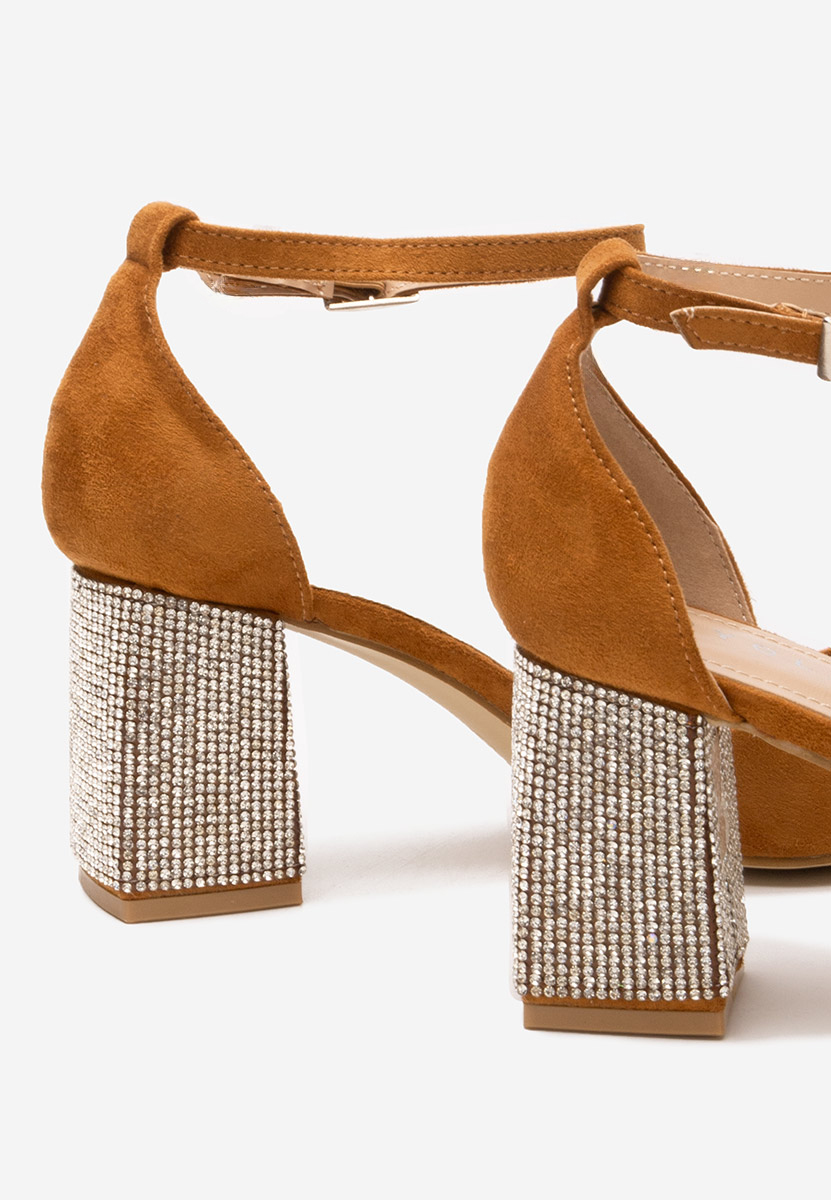 Décolleté tacco largo Ivette camel