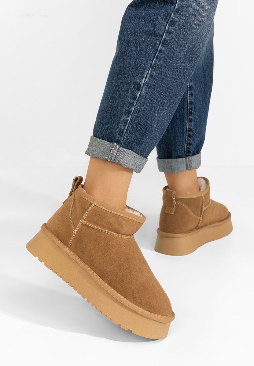 Stivali da donna cu platforma Cortney camel