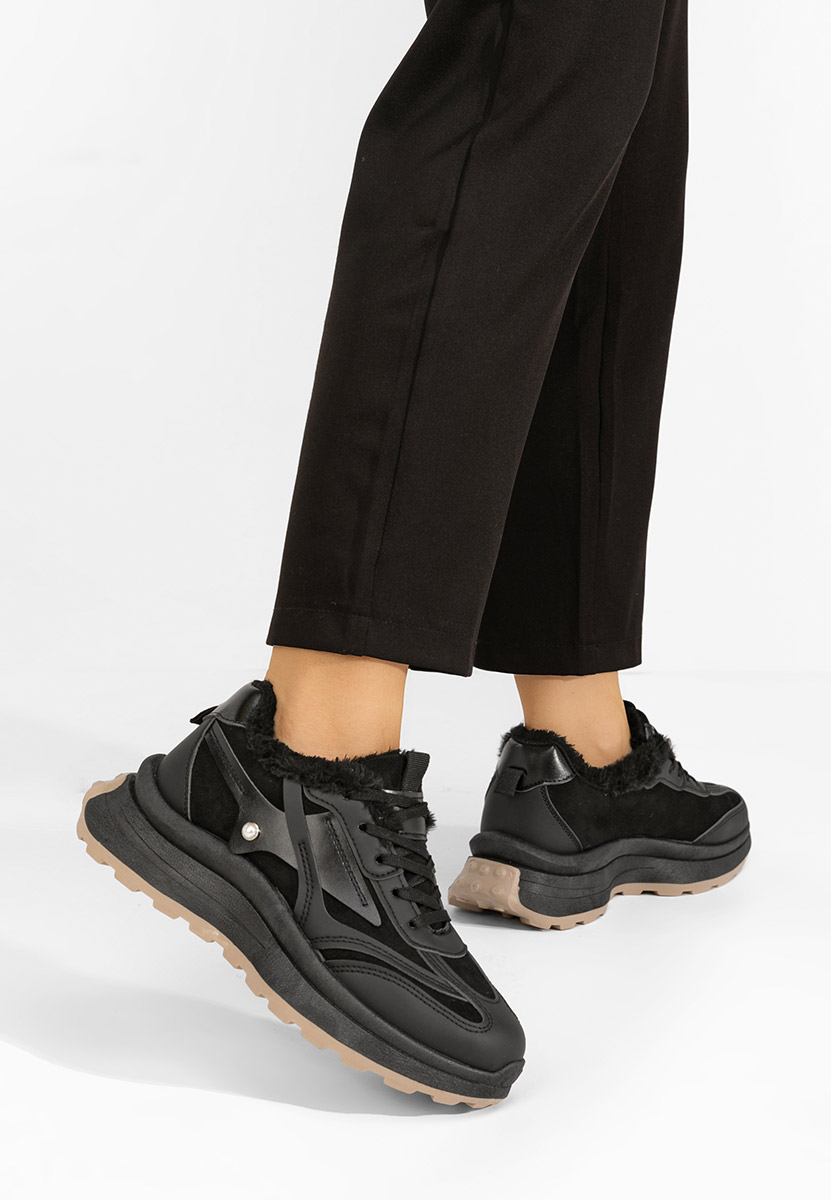 Sneakers donna invernali Elliza nero